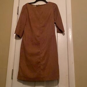 Camel color Suede Dress